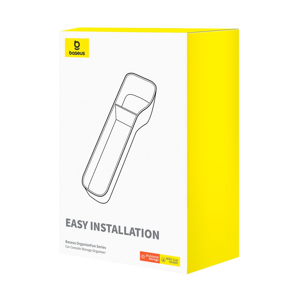 Baseus OrganizeFun Series Car Console Storage Organizer Marble Browneng