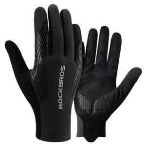Rockbros cycling gloves spring/summer/autumn, full, size: M - blackeng