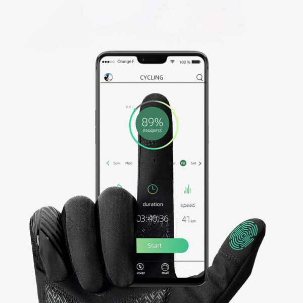 Rockbros cycling gloves spring/summer/autumn, full, size: M - blackeng