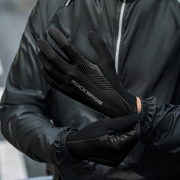 Rockbros cycling gloves spring/summer/autumn, full, size: M - blackeng