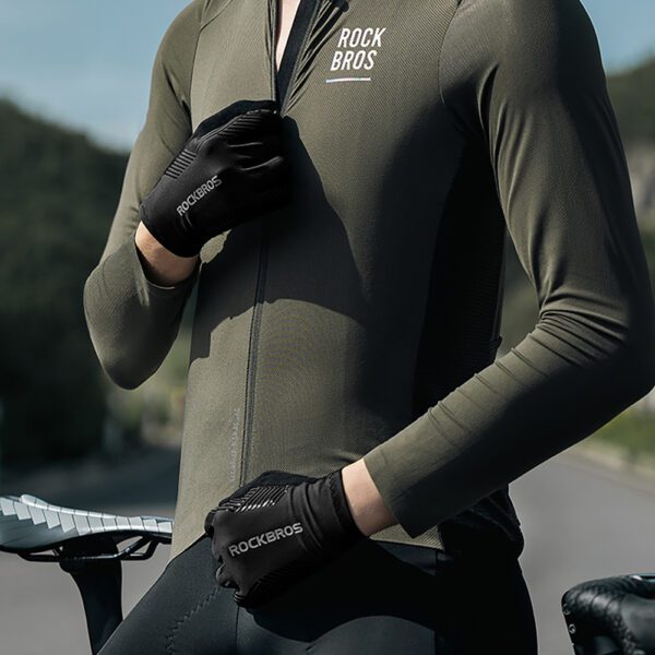 Rockbros cycling gloves spring/summer/autumn, full, size: M - blackeng