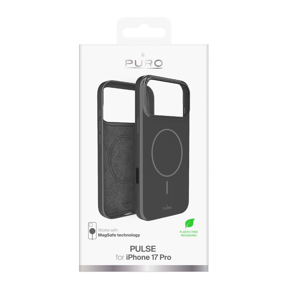 Puro Pulse iPhone 17 Pro Polycarbonate Protective Case - Grayeng