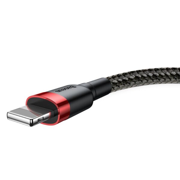 Baseus Cafule USB-A / Lightning 2.4A QC 3.0 cable 0.5 m - black and redeng