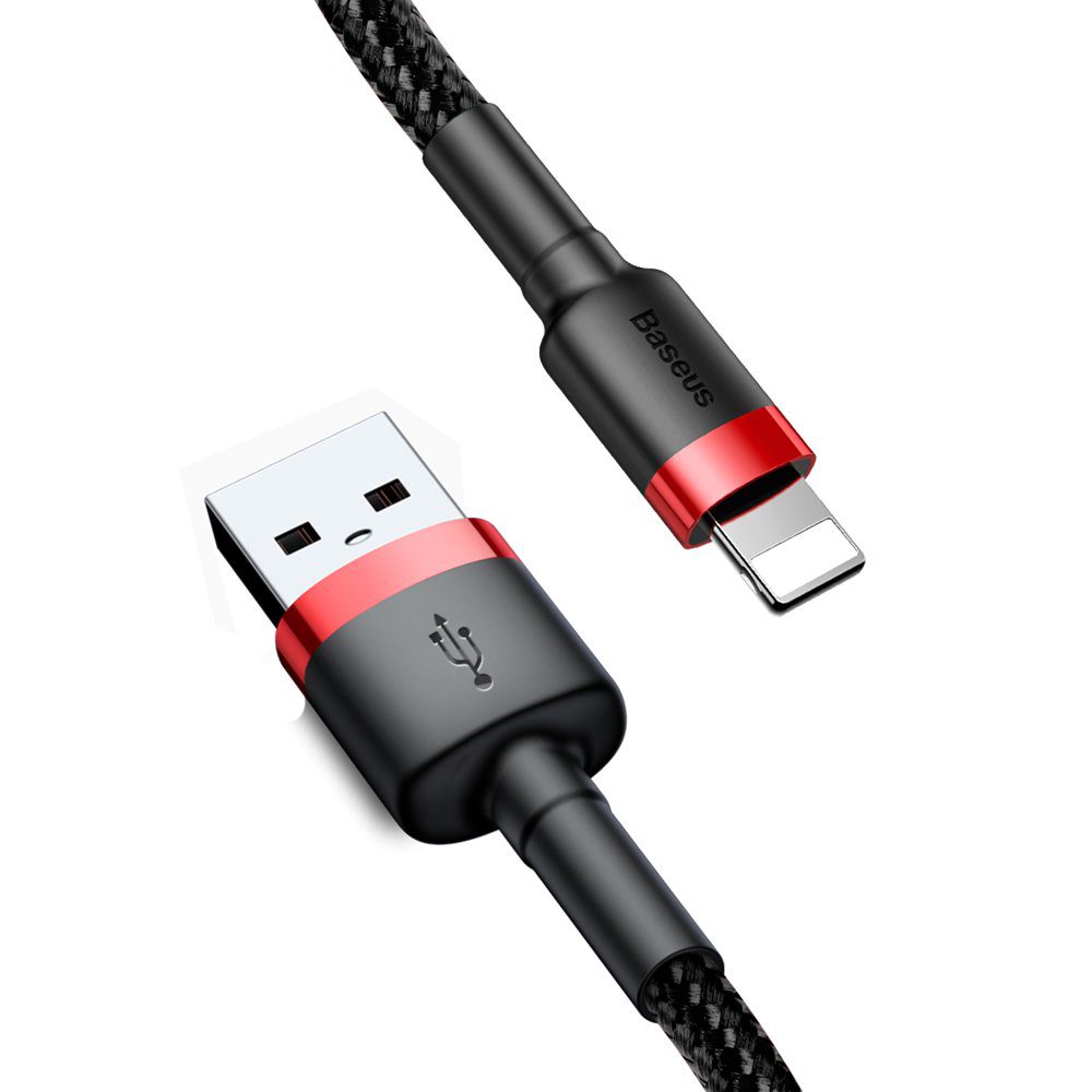 Baseus Cafule USB-A / Lightning 2.4A QC 3.0 cable 0.5 m - black and redeng