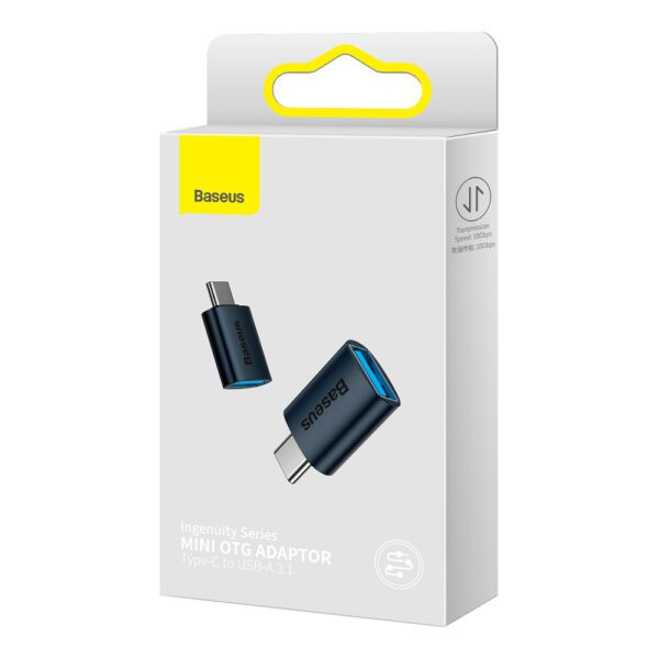 Baseus Ingenuity Series USB Type C to USB-A 3.2 gen 1 adapter blue (ZJJQ000003)eng