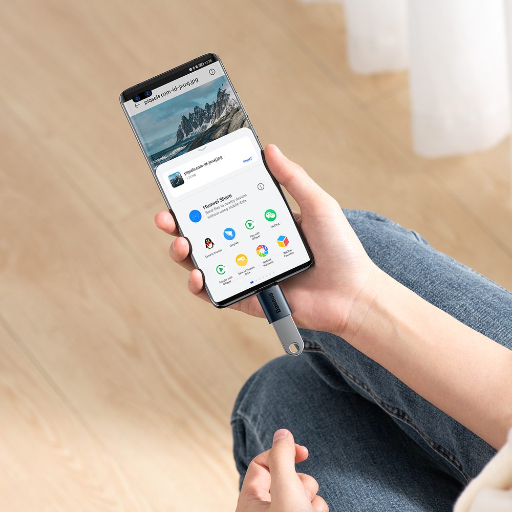 Baseus Ingenuity Series USB Type C to USB-A 3.2 gen 1 adapter blue (ZJJQ000003)eng