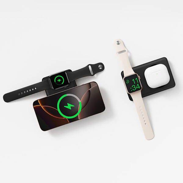 Powerbank Baseus EnerFill FT11 10000mAh 27W kompatybilny z MagSafe, do Apple Watch i smartfonów z kablem USB-C 20V/3A 30 cm - czarnypol