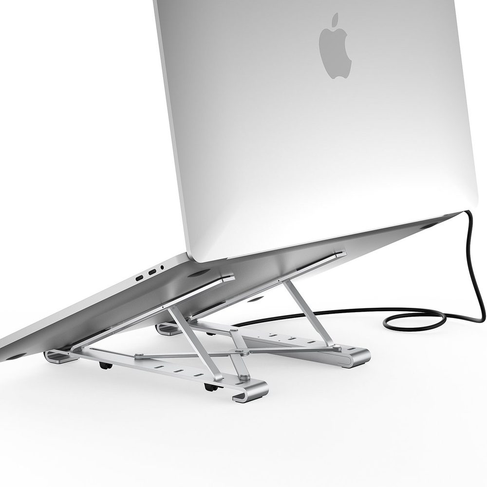 203132_2 Choetech stand multifunctional station for laptop PD / USB-C HDMI (4K / 30Hz) / 2xUSB-A / 1xUSB-C / 1xSD / 1xTF black (HUB-M43)eng