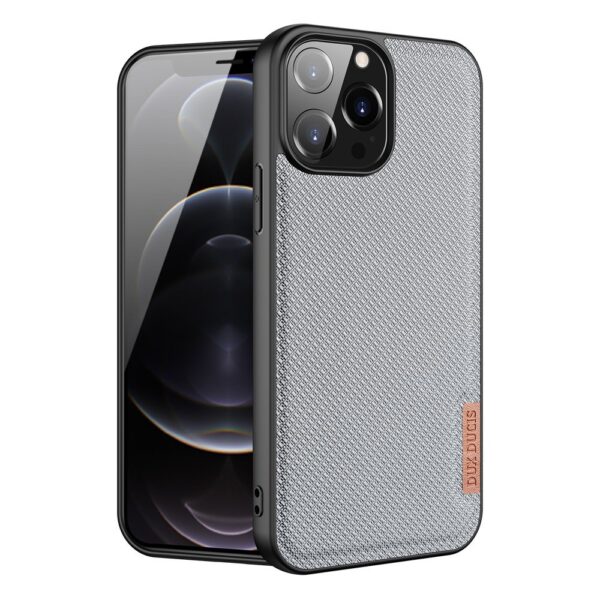 Dux Ducis Fino case covered with nylon material for iPhone 13 Pro Max grayeng