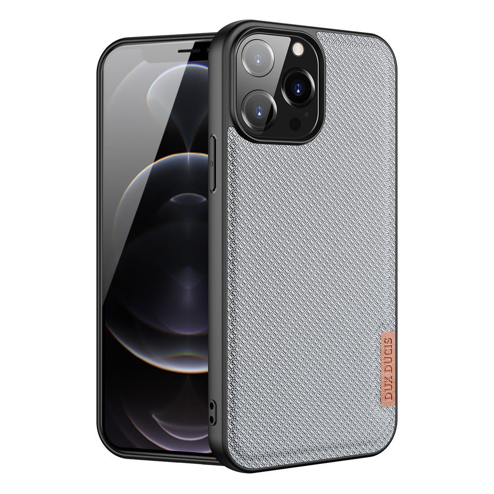 Dux Ducis Fino case covered with nylon material for iPhone 13 Pro Max grayeng