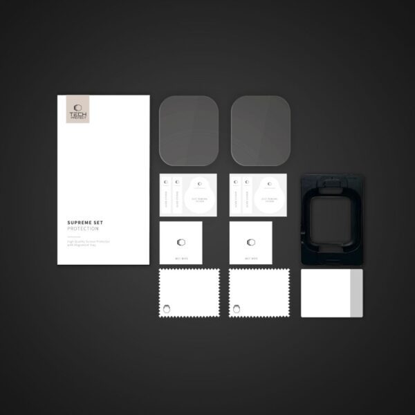 Tech-Protect Supreme Hydrogel Film Set 2-pack for Apple Watch 10 42 mm - transparenteng