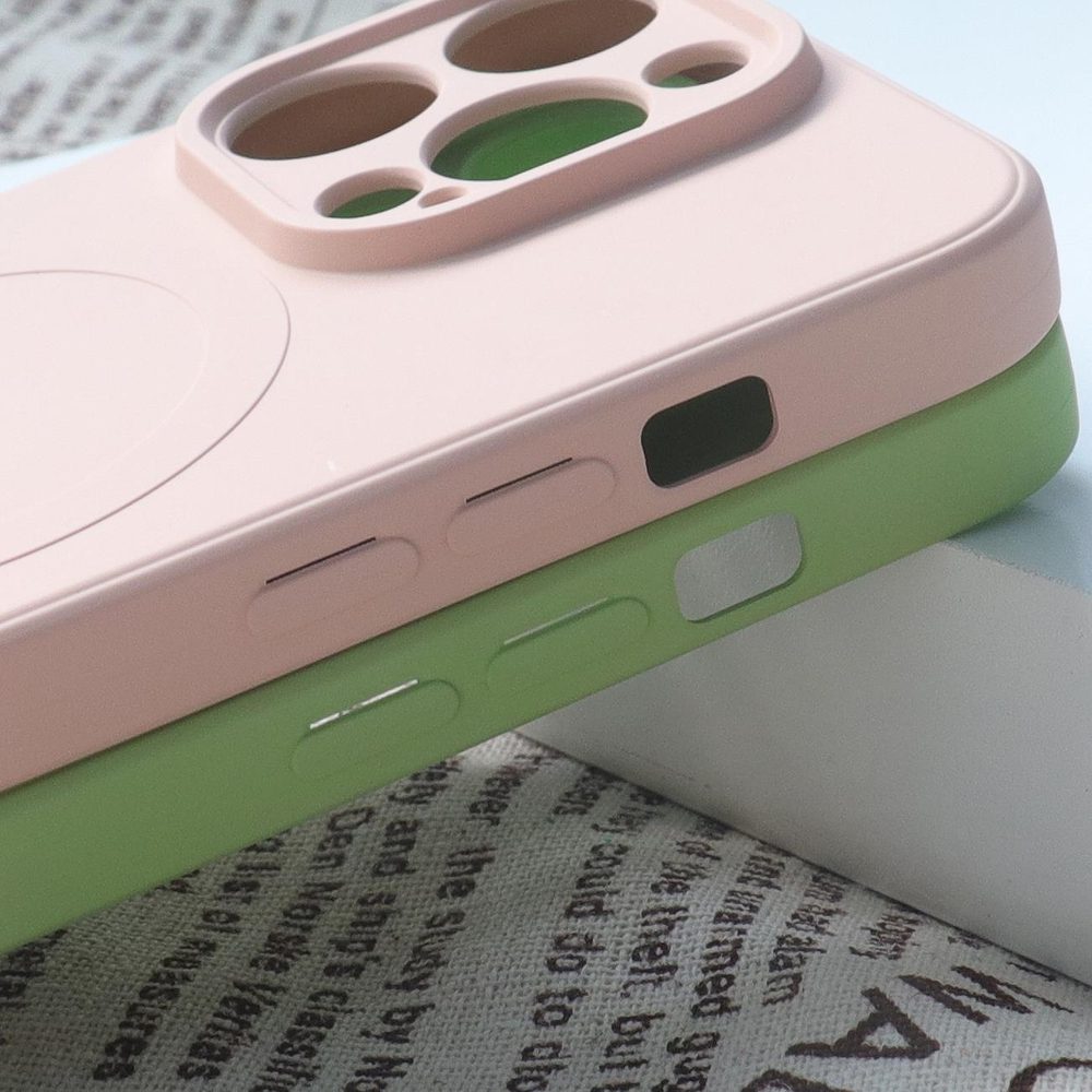 MagSafe Compatible Silicone Case for iPhone 15 Pro Max Silicone Case - Pinkeng