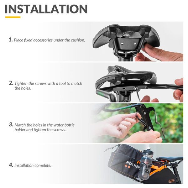 Rockbros Multifunctional Bracket 31210013001 Saddle Bag Stabilizer - Blackeng