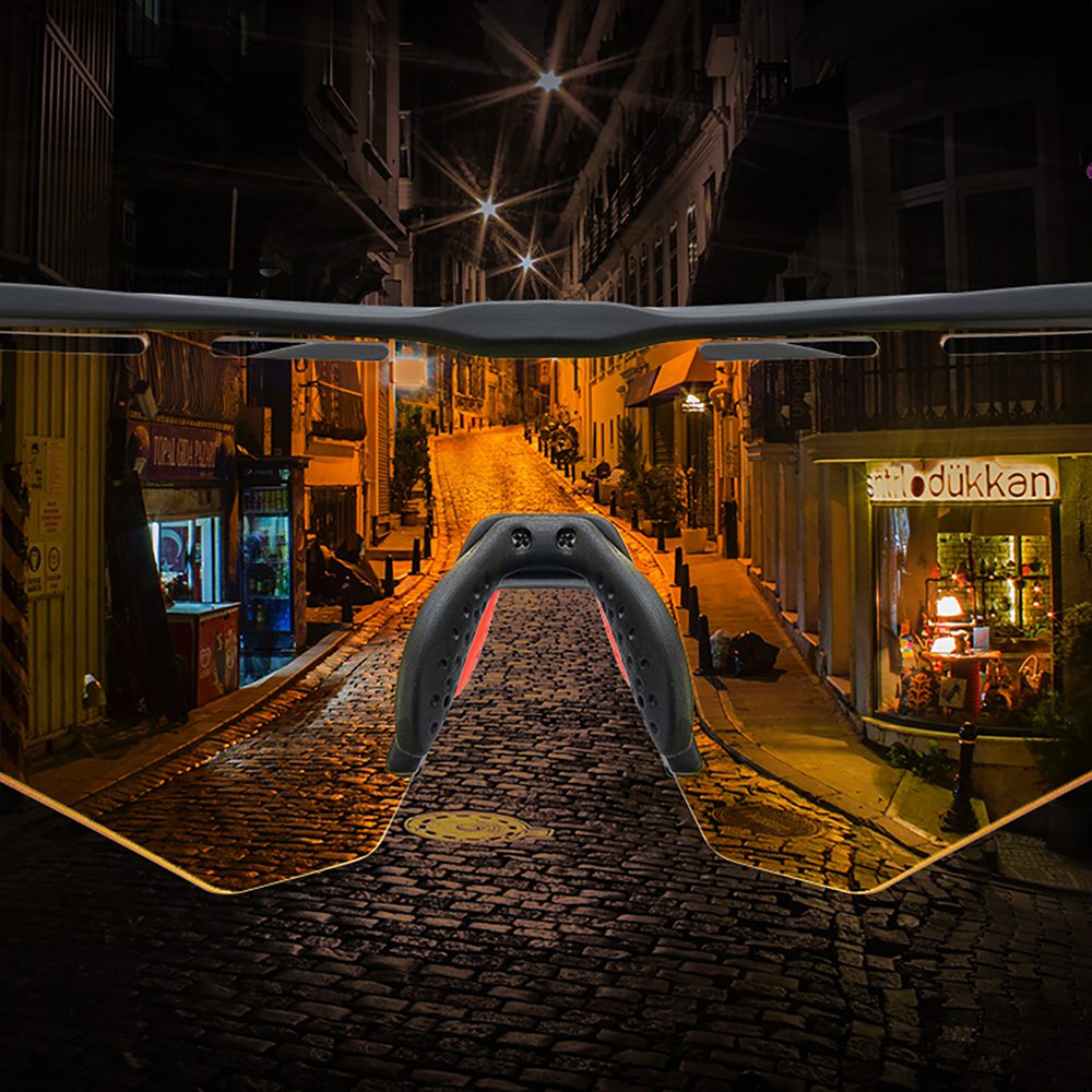 203146_2 Rockbros Polarized Cycling Glasses with UV Protection and Corrective Insert - Grayeng