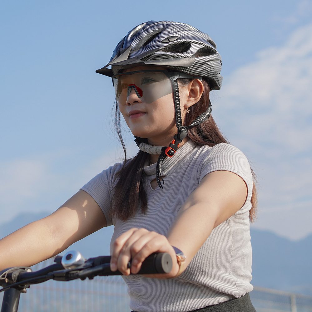 203146_4 Rockbros Polarized Cycling Glasses with UV Protection and Corrective Insert - Grayeng