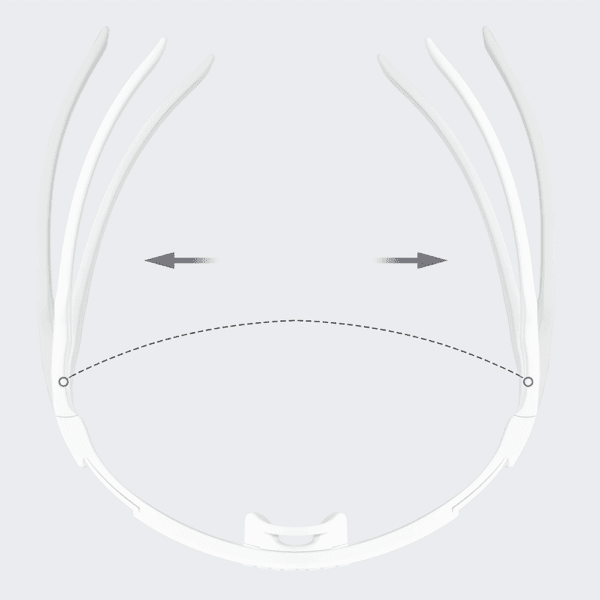 203147_4 Rockbros Photochromic Cycling Glasses with UV Protection and Corrective Insert – Whiteeng