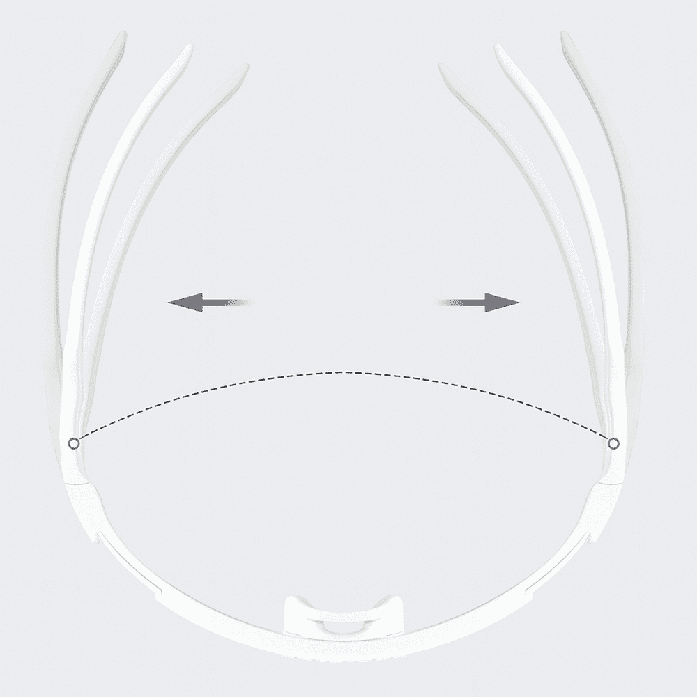 203147_4 Rockbros Photochromic Cycling Glasses with UV Protection and Corrective Insert – Whiteeng