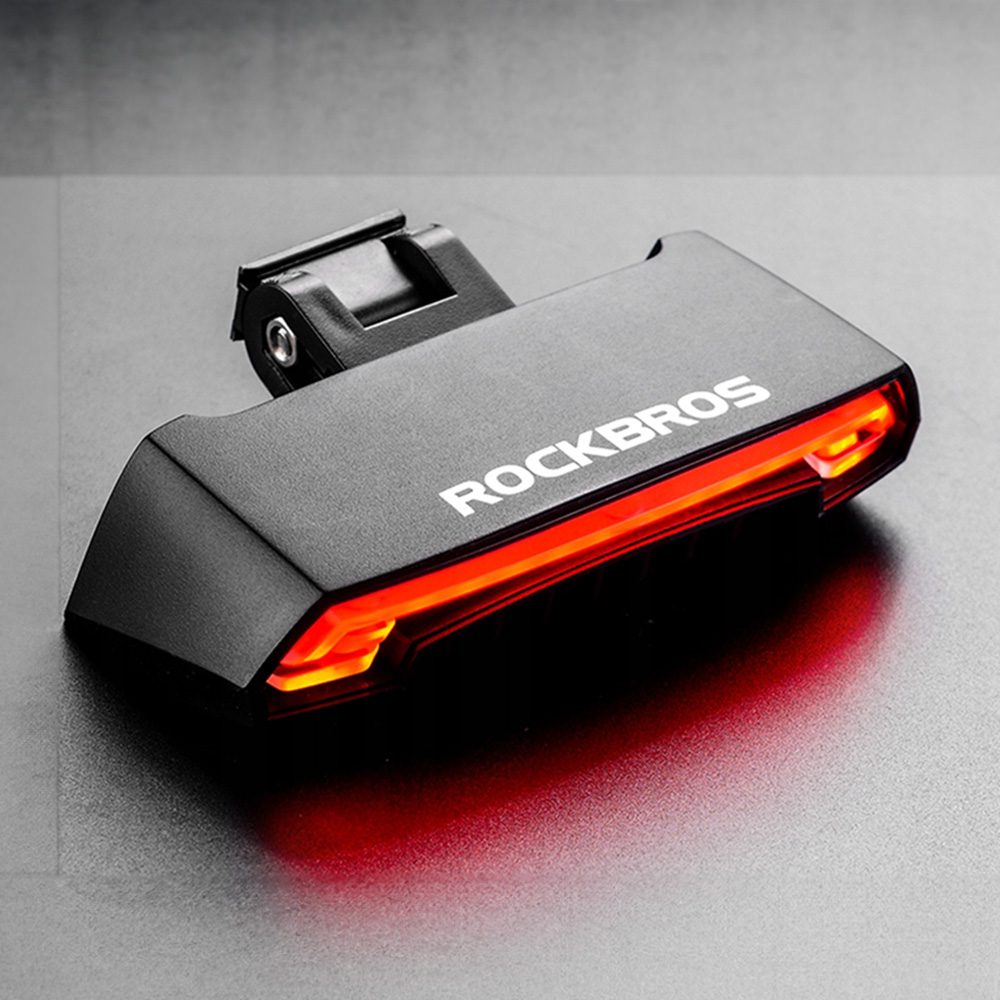 Rockbros LKWD-R1 Rear Bike Light with Laser and Remote Control + Micro USB - USB-A Cable - Blackeng