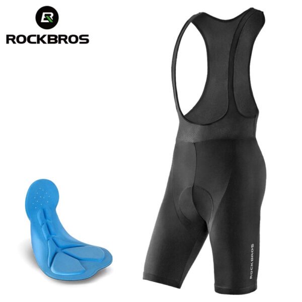 Rockbros RK2002XL bib shorts with XL pad - blackeng