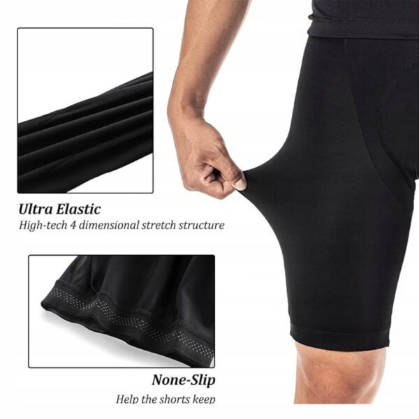 Rockbros RK2002XL bib shorts with XL pad - blackeng