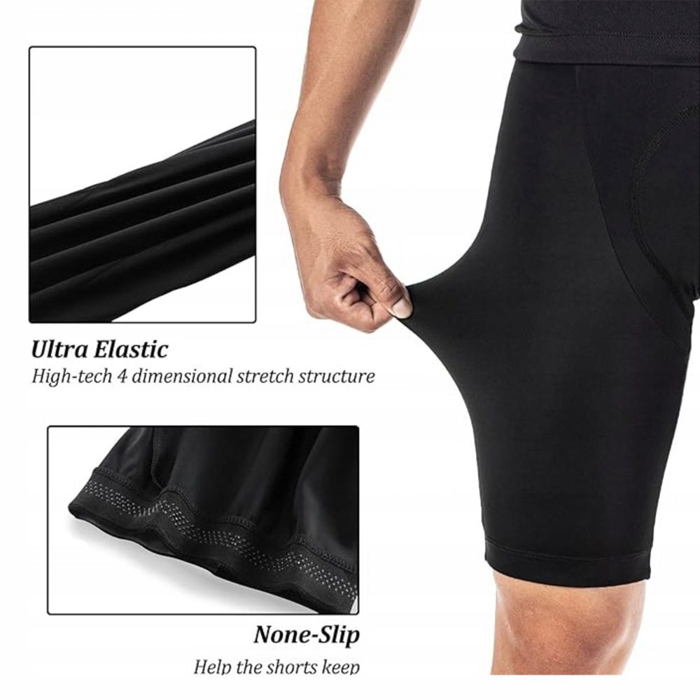 Rockbros RK2002XL bib shorts with XL pad - blackeng