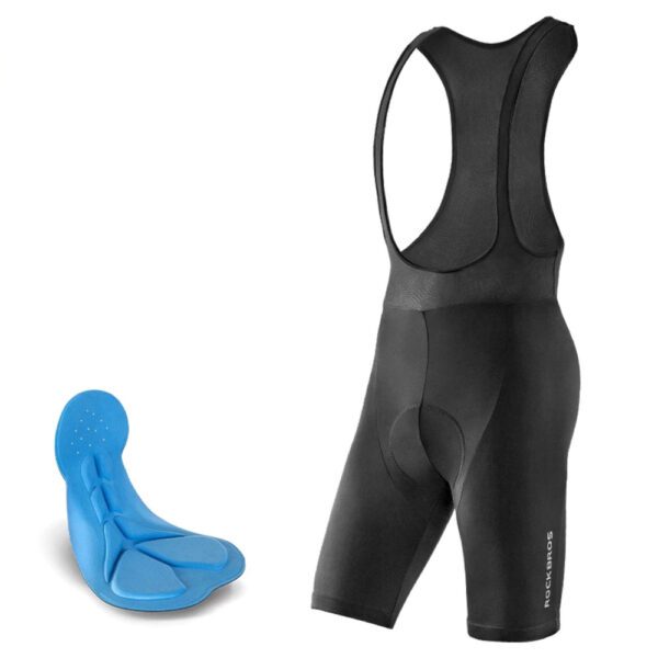 Rockbros RK2002XL bib shorts with XL pad - blackeng