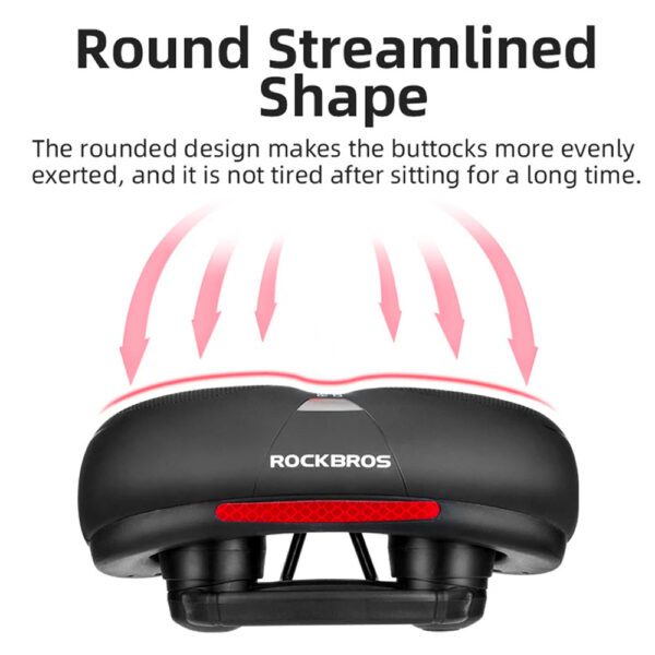 Rockbros AQ-6090B bicycle saddle - black and blueeng