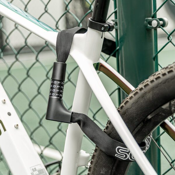 Rockbros 3230002001 bicycle lock with combination and key - blackeng