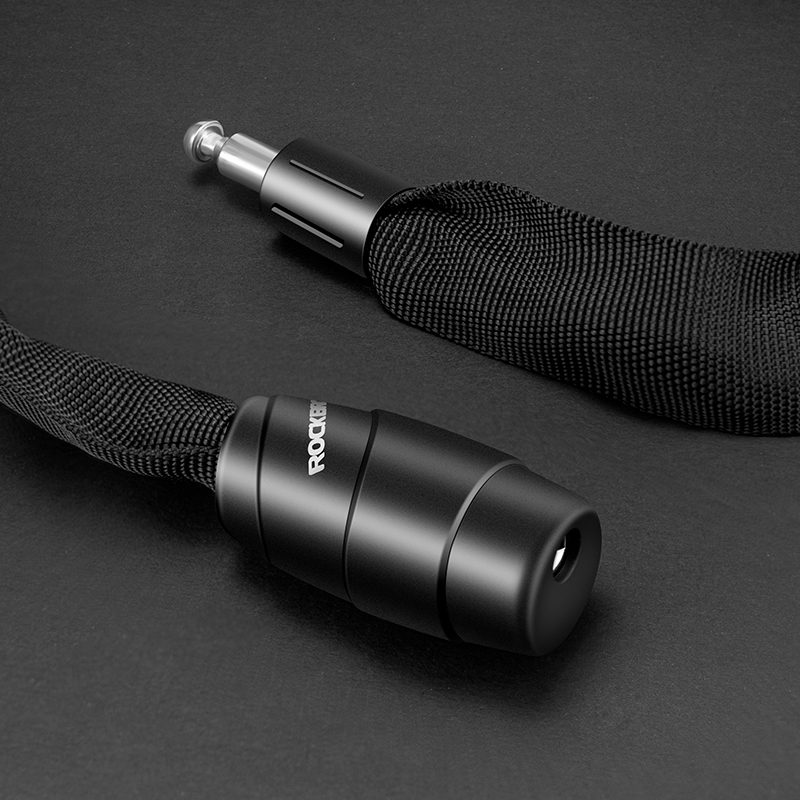 Rockbros 3230002001 bicycle lock with combination and key - blackeng