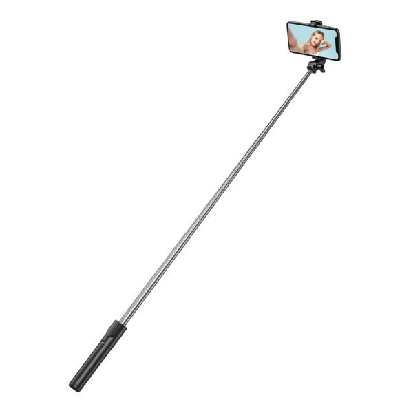 Selfie stick WHS1Y telescopic tripod 1m with phone holder - blackeng