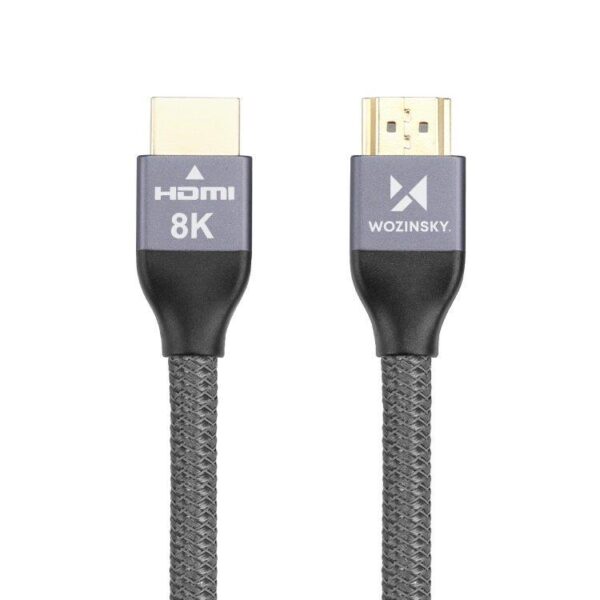 203314_1 Wozinsky HDMI 2.1 Cable 8K 60 Hz 48 Gbps / 4K 120 Hz / 2K 144 Hz 1 m Silver (WHDMI-10)eng
