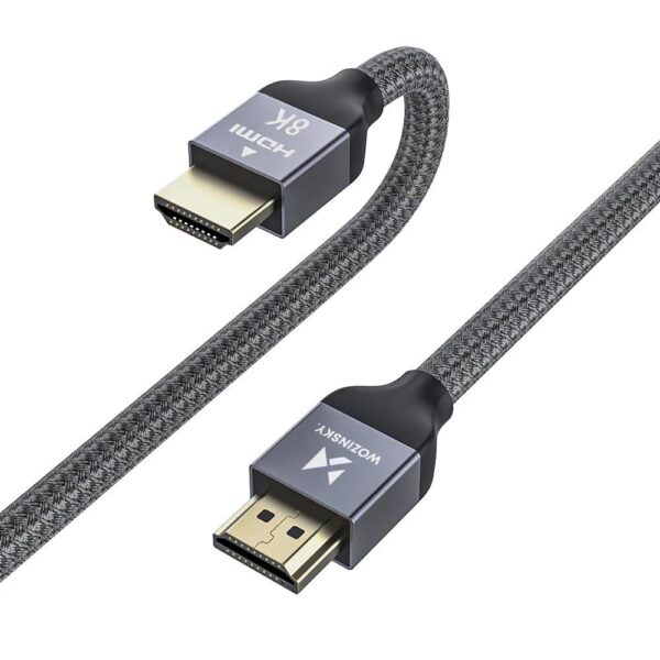203314_7 Wozinsky HDMI 2.1 Cable 8K 60 Hz 48 Gbps / 4K 120 Hz / 2K 144 Hz 1 m Silver (WHDMI-10)eng