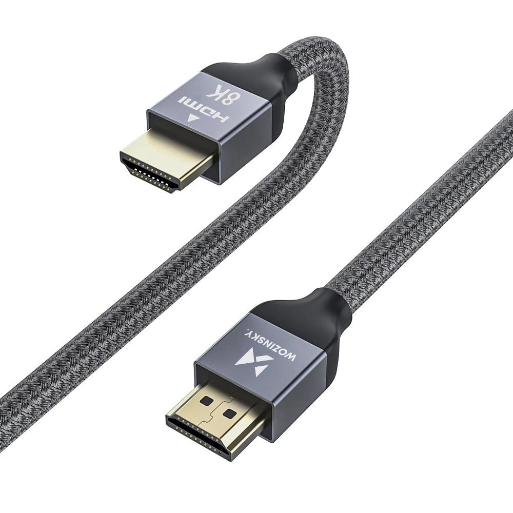 203314_7 Wozinsky HDMI 2.1 Cable 8K 60 Hz 48 Gbps / 4K 120 Hz / 2K 144 Hz 1 m Silver (WHDMI-10)eng