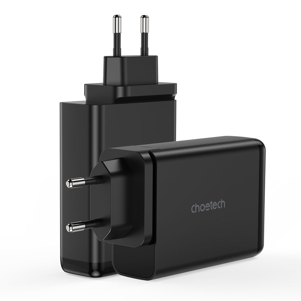 Choetech charger GaN 140W 4 ports (2x USB C, 2x USB) black (PD6005)eng