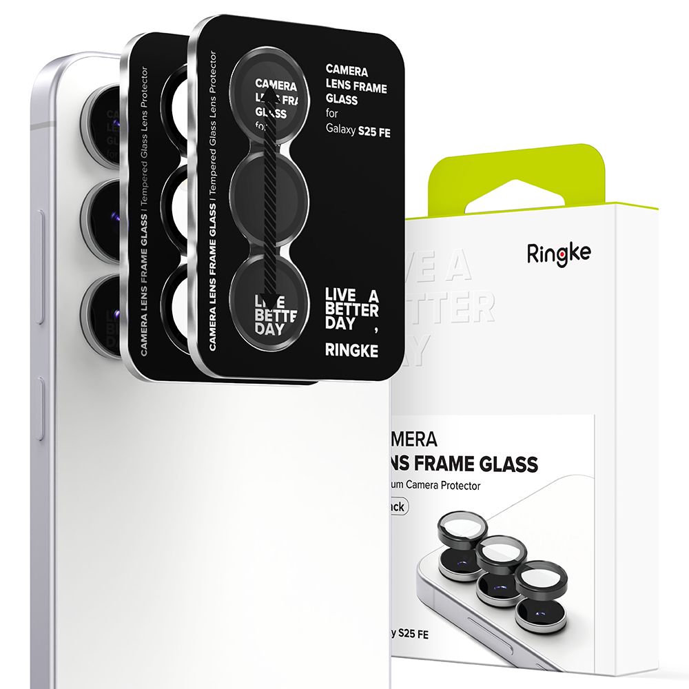 CREATOR: gd-jpeg v1.0 (using IJG JPEG v62), quality = 80 Ringke Camera Frame Protector 2-pack for Samsung Galaxy S25 FE - Blackeng