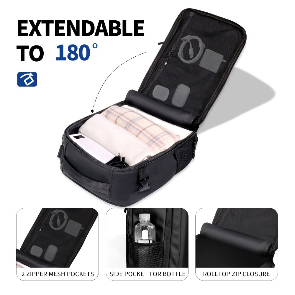 CREATOR: gd-jpeg v1.0 (using IJG JPEG v62), quality = 80 Tech-Protect Defender S50 Backpack for Ryanair & Wizzar, 20L Laptop - Blackeng