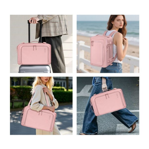 CREATOR: gd-jpeg v1.0 (using IJG JPEG v62), quality = 80 Tech-Protect Defender S50 Backpack for Ryanair & Wizzar, 20L Laptop - Pinkeng