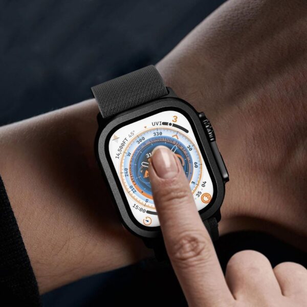 CREATOR: gd-jpeg v1.0 (using IJG JPEG v62), quality = 80 Tech-Protect Glass Ring 2-pack for Apple Watch Ultra 49mm - Titaniumeng