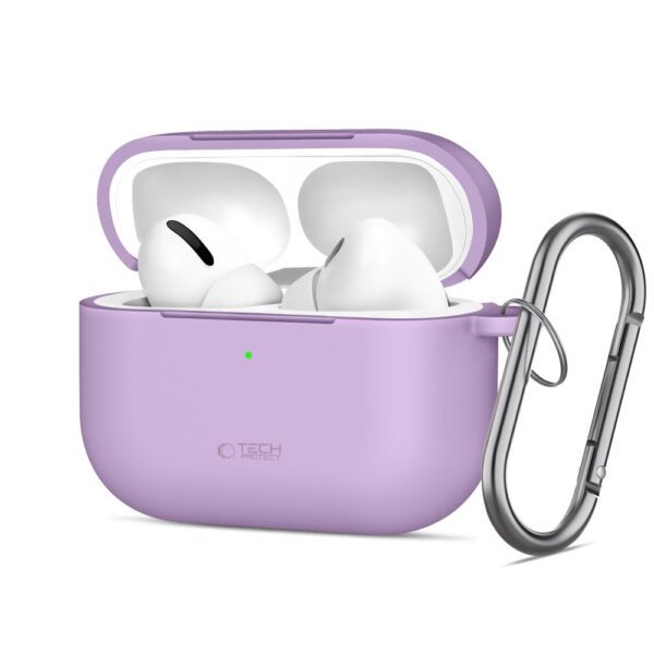 Tech-Protect Silicone Hook Case for AirPods Pro - Purpleeng