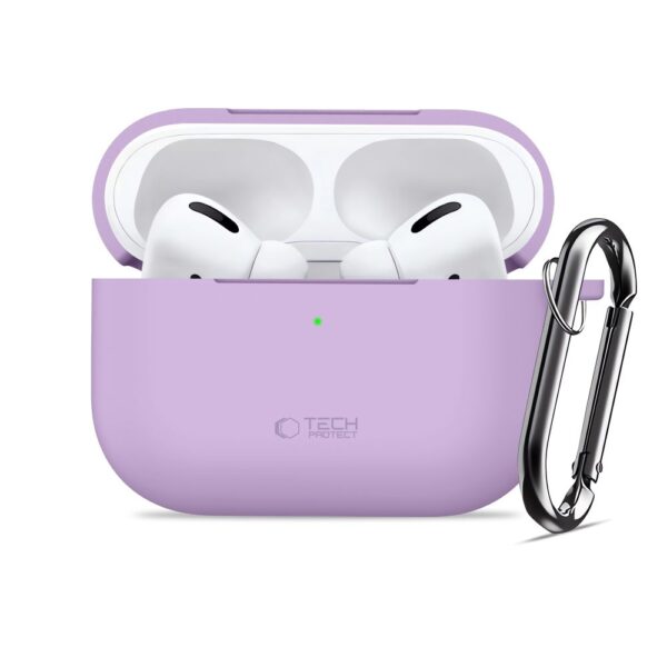 Tech-Protect Silicone Hook Case for AirPods Pro - Purpleeng