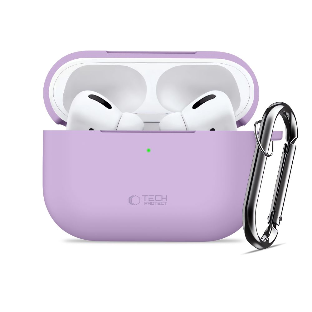 Tech-Protect Silicone Hook Case for AirPods Pro - Purpleeng