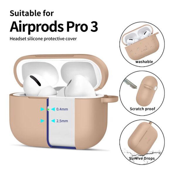 Tech-Protect Silicone Hook Case for AirPods Pro - Beigeeng