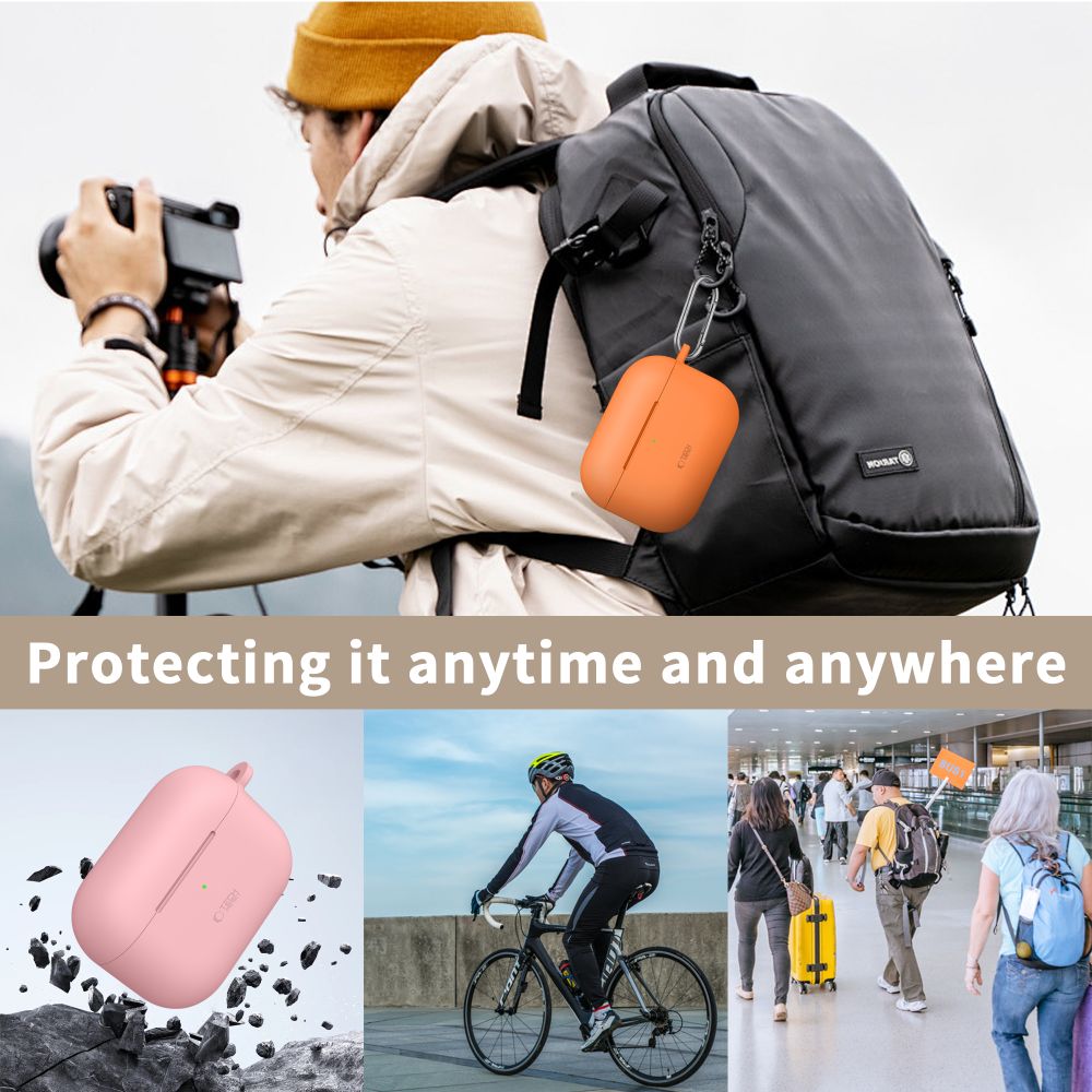 Tech-Protect Silicone Hook Case for AirPods Pro - Beigeeng
