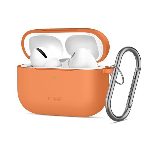 Tech-Protect Silicone Hook case for AirPods Pro - orangeeng