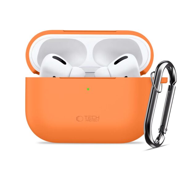 Tech-Protect Silicone Hook case for AirPods Pro - orangeeng