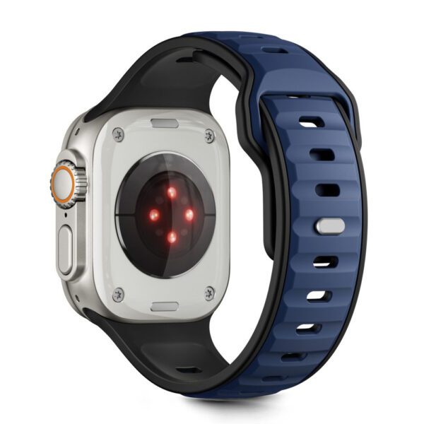 Unsupported UNICODE string Tech-Protect IconBand Line Strap for Apple Watch 44 / 45 / 46 / 49 mm - Black and Navy Blueeng