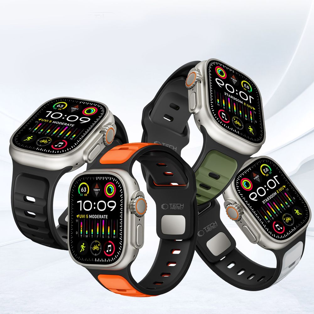 CREATOR: gd-jpeg v1.0 (using IJG JPEG v62), quality = 80 Tech-Protect IconBand Line Strap for Apple Watch 44 / 45 / 46 / 49 mm - Blackeng