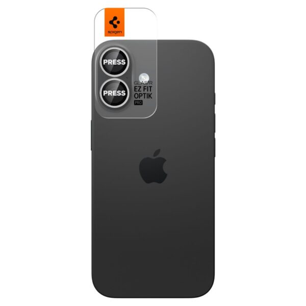 CREATOR: gd-jpeg v1.0 (using IJG JPEG v62), quality = 80 Spigen Optik Pro GLAS.TR ”EZ FIT” Camera Cover 2-pack for iPhone 16 / 16 Plus / 17 - Silvereng