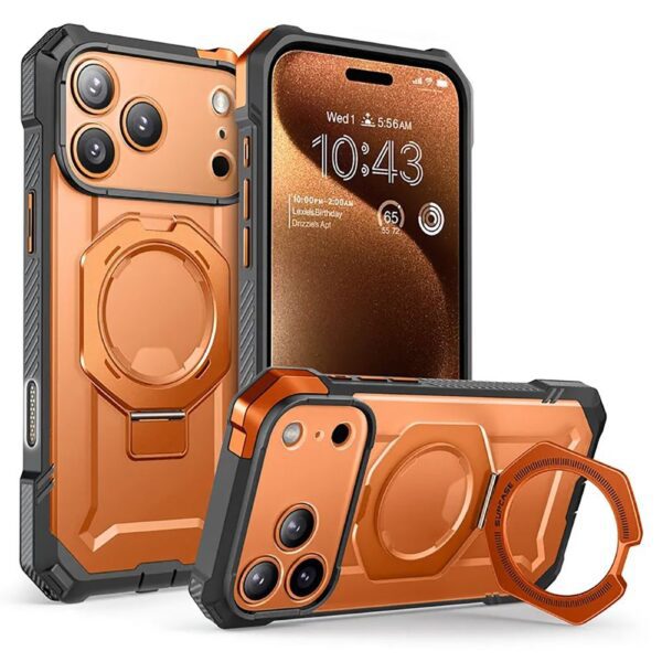 CREATOR: gd-jpeg v1.0 (using IJG JPEG v62), quality = 80 Supcase UB Grip Mag MagSafe Case for iPhone 17 Pro Max - Orange-Grayeng