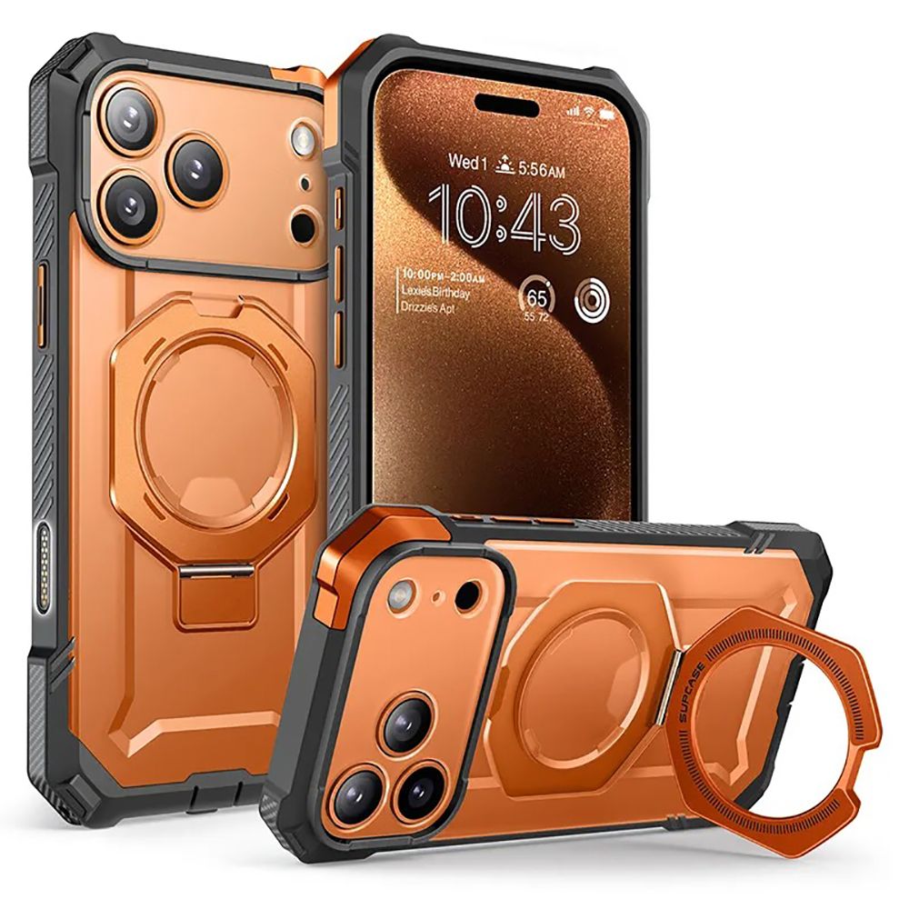 CREATOR: gd-jpeg v1.0 (using IJG JPEG v62), quality = 80 Supcase UB Grip Mag MagSafe Case for iPhone 17 Pro Max - Orange-Grayeng